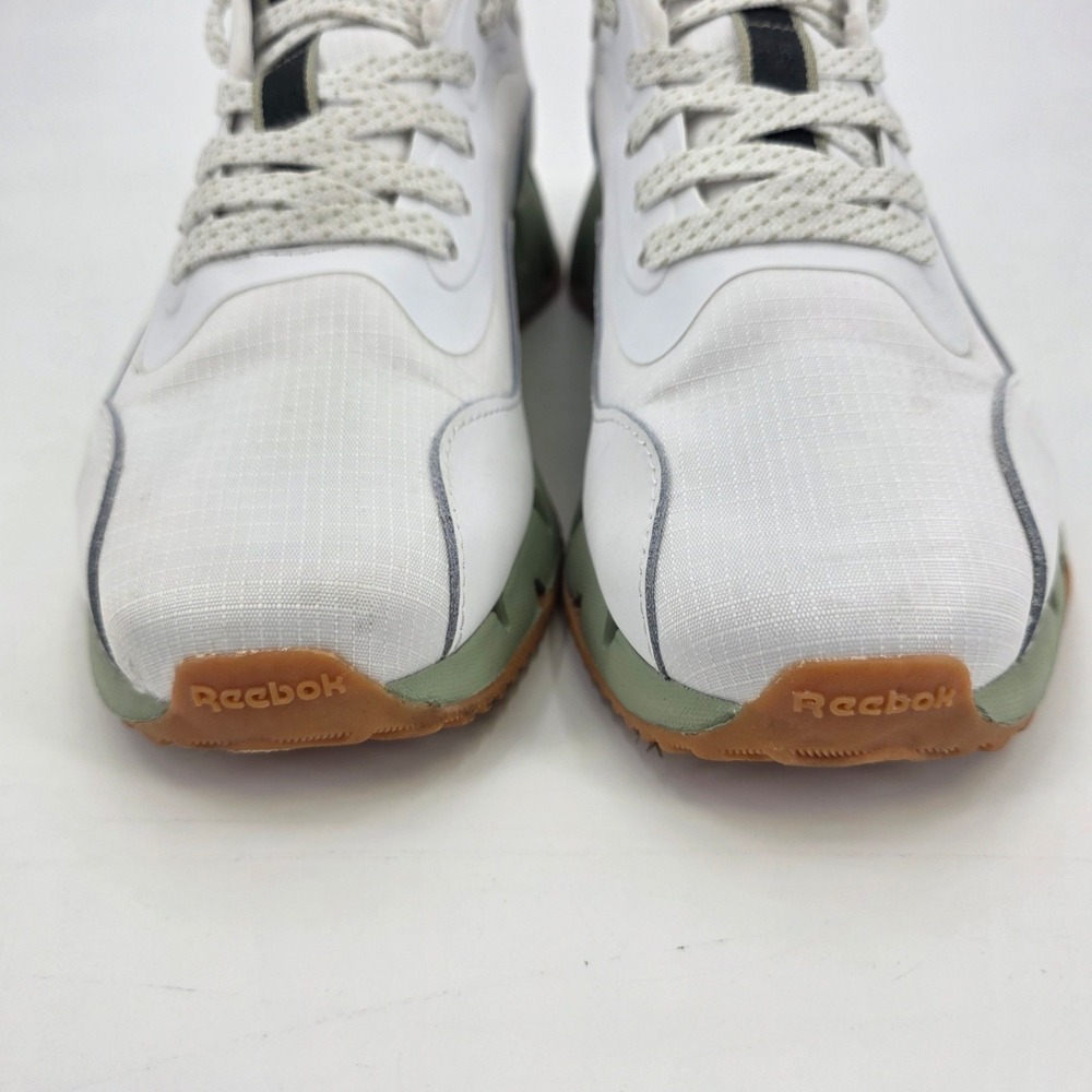 REEBOK ZIG DYNAMICA RUNNING SHOES WOMENS SIZE 8.5 WHITE GREEN SNEAKERS TECH EUC! - Picture 4 of 12